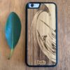 Wooden iPhone 6 and 6 Plus Case with Surfer Engraving