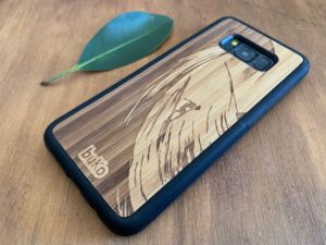 Wooden Samsung Galaxy S8 and S8 Plus Cases/Covers with Surfer Engraving