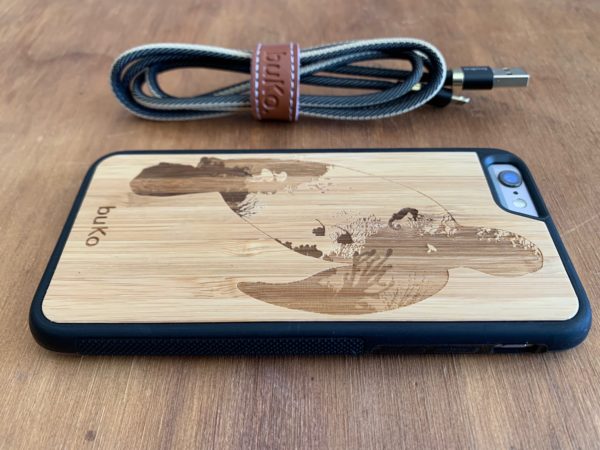 Wooden iPhone 6 and 6 Plus Case with Turtle Engraving
