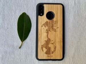 Wooden Huawei P20 Lite / Nova 3e Case with Down to Earth Engraving