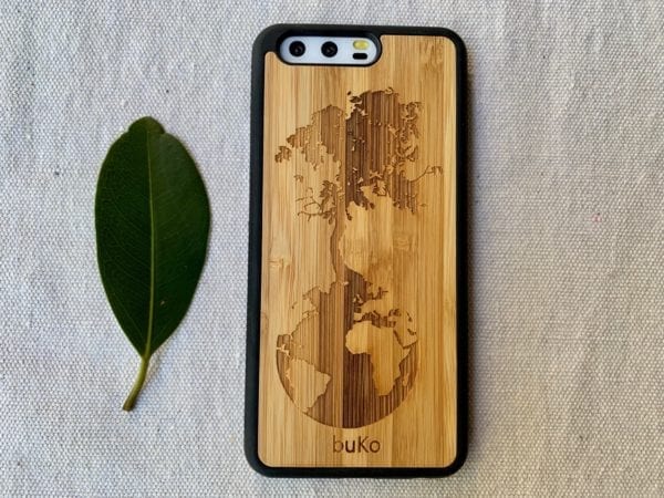 Wooden Huawei P10 Case with Down to Earth Engraving