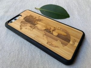 Wooden Huawei P10 Case with Down to Earth Engraving