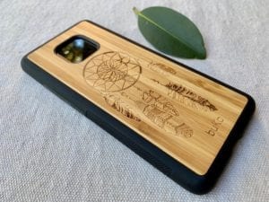 Wooden Huawei Mate 20 Pro Case with Dreamcatcher Engraving