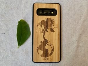 Wooden Galaxy S10/S10 Plus Case with Down to Earth Engraving