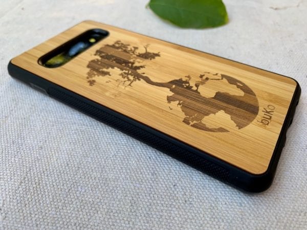 Wooden Galaxy S10/S10 Plus Case with Down to Earth Engraving