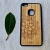 Wooden Huawei P10 Lite Case with Mandala Engraving