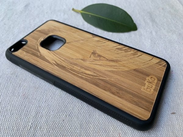 Wooden Huawei P10 Lite Case with Surfer Engraving