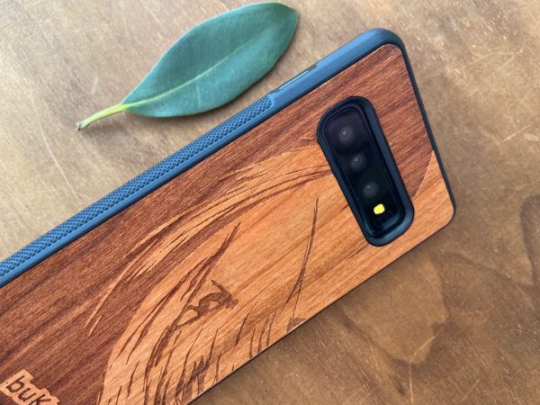 Wooden Galaxy S10/S10 Plus Case with Surfer Engraving IV