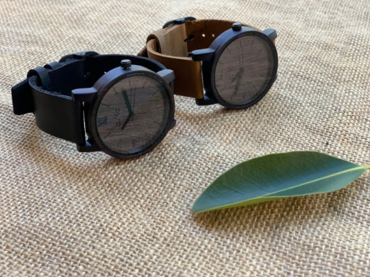 Black Walnut Wood Watch by buKo - Mens & Womens Wooden Watches