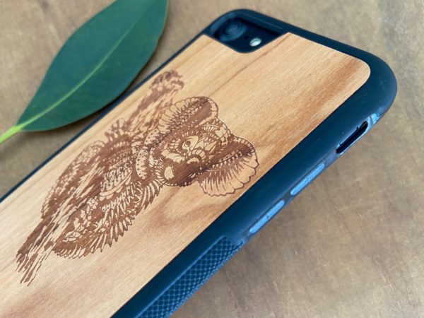 Wooden iPhone 7 and iPhone 7 PLUS Case with Koala Engraving II