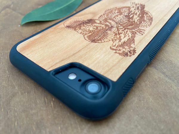 Wooden iPhone 8 and iPhone 8 PLUS Case with Koala Engraving IV