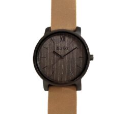 Black walnut wood watch
