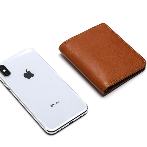 Slim leather wallet for men