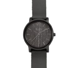 Silver Wooden Watch