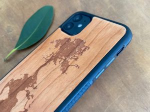 Wooden iPhone 11, 11 Pro & 11 Pro Max Case with Down to Earth Engraving II
