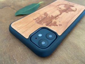 Wooden iPhone 11, 11 Pro & 11 Pro Max Case with Down to Earth Engraving III