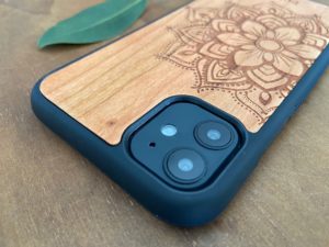 Wooden iPhone 11, 11 Pro, & 11 Pro Max Case with Mandala Engraving III