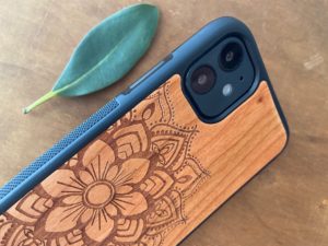 Wooden iPhone 11, 11 Pro, & 11 Pro Max Case with Mandala Engraving IV
