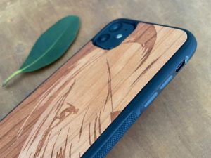 Wooden iPhone 11, 11 Pro, & 11 Pro Max Case with Surfer Engraving II