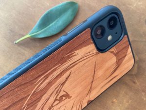 Wooden iPhone 11, 11 Pro, & 11 Pro Max Case with Surfer Engraving IV