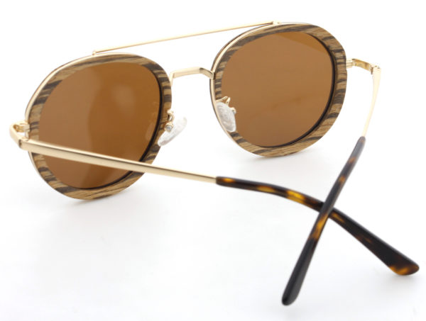 Luxe wooden sunglasses back