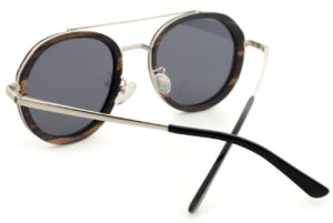 Luxé Black wooden Sunglasses back