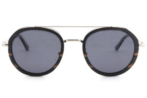 Luxé Black wooden Sunglasses front