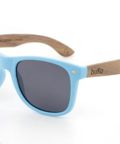 Runaway Blue Wooden Arm sunglasses