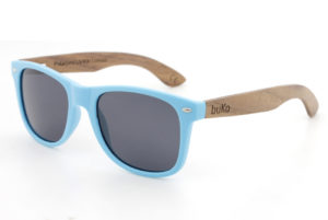 Runaway Blue Wooden Arm sunglasses