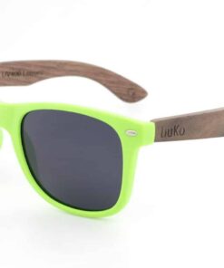 Runaway Green wooden sunglasses