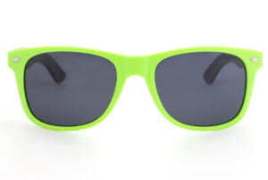 Runaway Green wooden sunglasses front