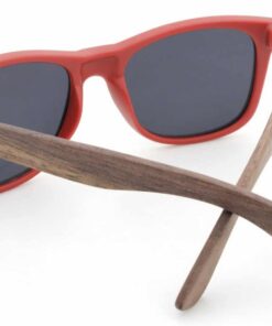 Runaway Red Wooden Sunglasses back