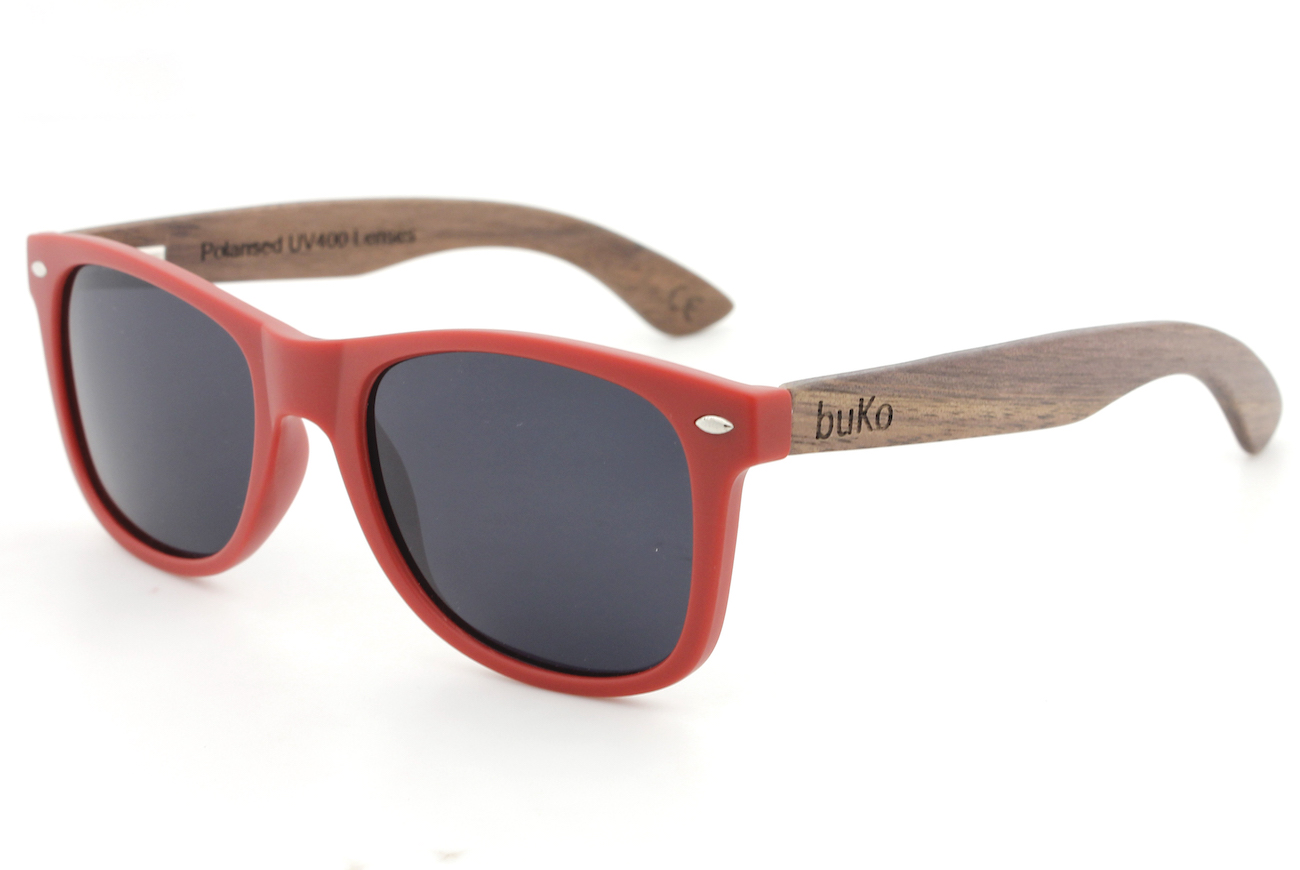 Runaway Red Wooden Sunglasses