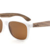 Runaway White wooden sunglasses