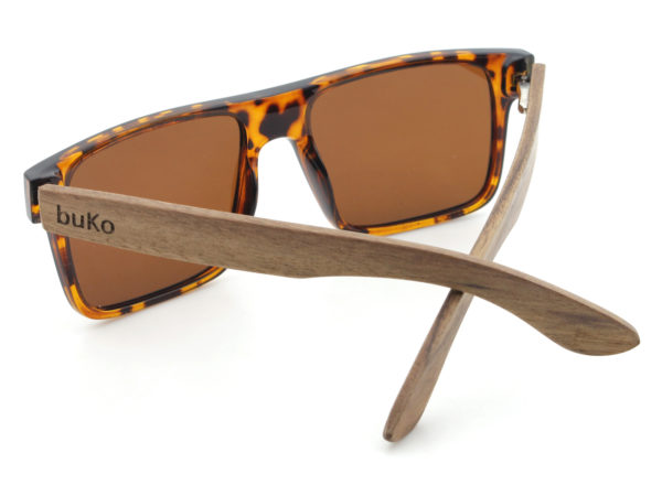 Dover wood sunglasses back