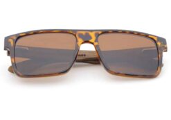 Dover wood sunglasses folded