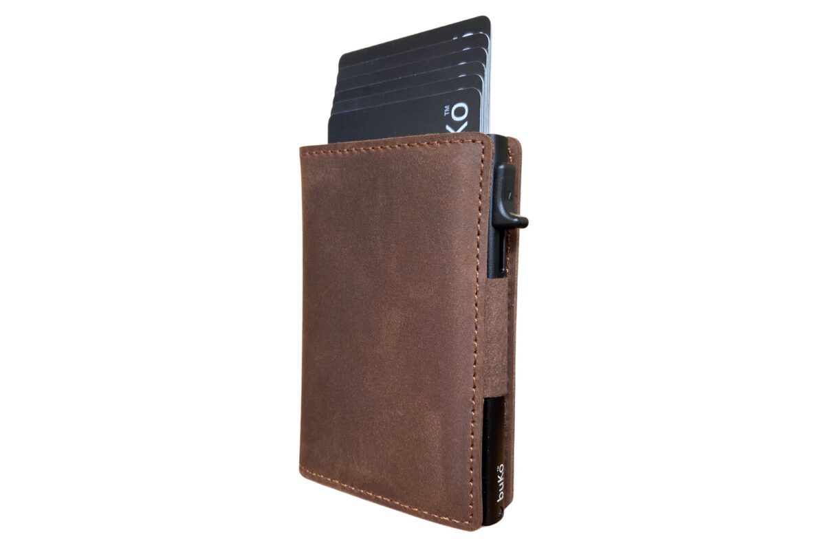 Vegan Leather Pop Up Card Wallet - Personalised Wallets - buKo
