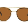 Luxe wooden sunglasses front view