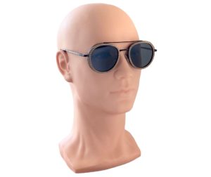 Luxe wooden sunglasses on male model