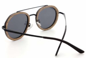 Luxe Walnut wood sunglasses back