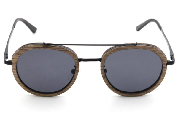 Luxe Walnut wood sunglasse top view