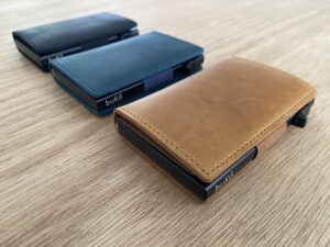 Colours of leather pop up wallets