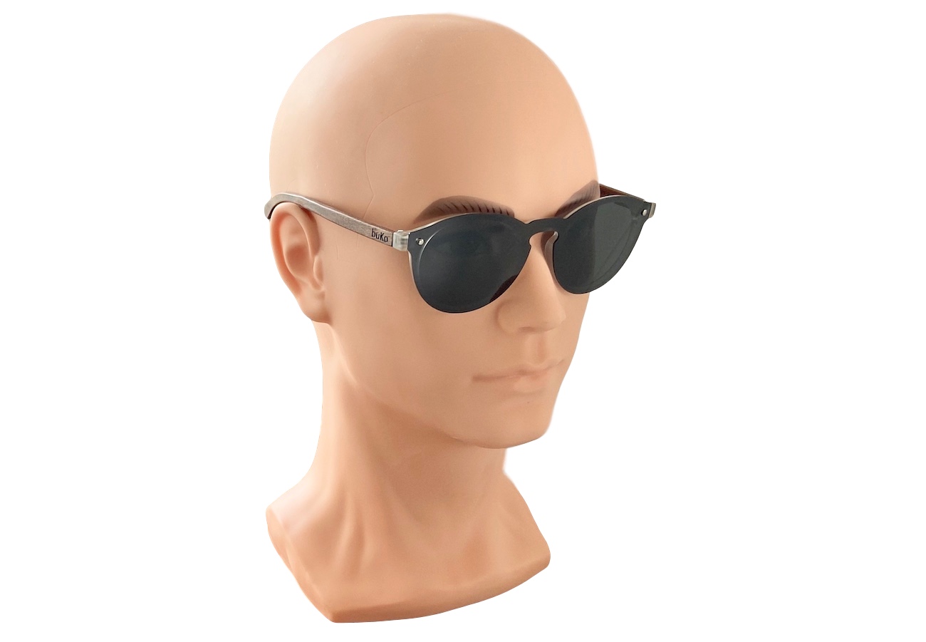Revolver wooden sunglasses on male model