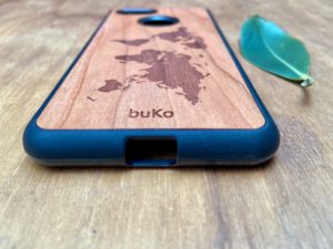 Wooden Google Pixel 3 and 3XL Case with World Map Engraving