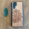 Wooden Huawei P30 Pro Case with Mandala Engraving