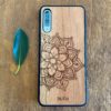 Wooden Galaxy A70 Case with Mandala Engraving