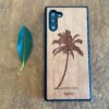 Wooden Galaxy Note 10 Case with Palm Tree Engraving