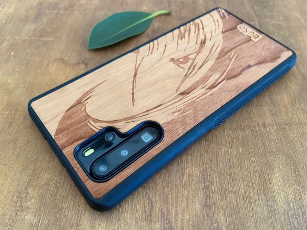 Wooden Huawei P30 Pro Case with Surfer Engraving