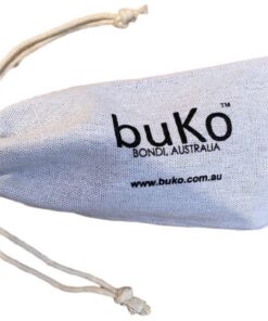Buko white cotton sunglasses pouch