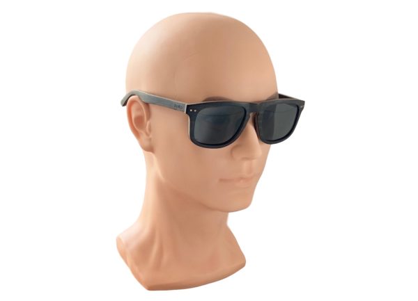 Ranger black wooden sunglasses on male model